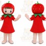 Fruit Strawberry Girl Mascot Costumes
