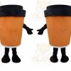 Funny Adults Coffee Cup Mascot Costume