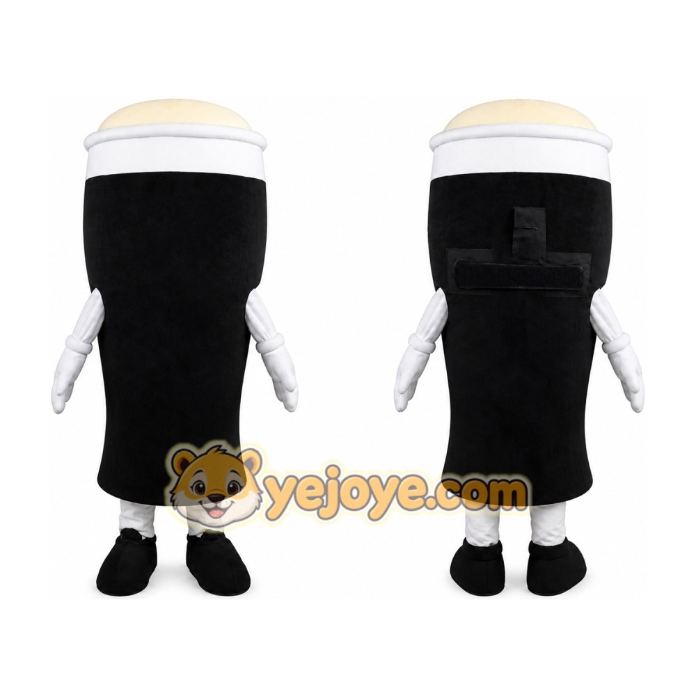 Funny Black Beer Cup Mascot Costume Funny Black Beer Cup Mascot Costume