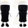 Funny Black Beer Cup Mascot Costume