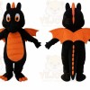Funny Black Dinosaur Mascot Costume