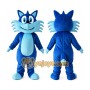 Funny Blue Fox Mascot Costume