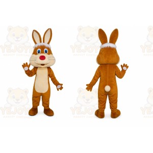 Funny Brown Bunny Rabbit Mascot Costume