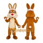 Funny Brown Bunny Rabbit Mascot Costume