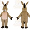 Funny Brown Donkey Mascot Costume Custom Animal Mascot Outfit
