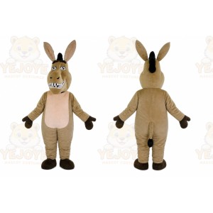 Funny Brown Donkey Mascot Costume Custom Animal Mascot Outfit