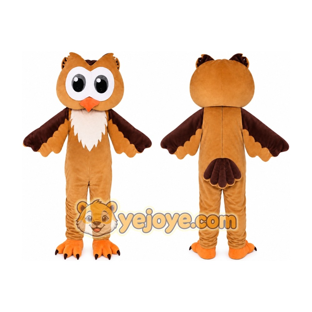 Funny Brown Owl Mascot Costume Funny Brown Owl Mascot Costume