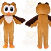 Funny Brown Owl Mascot Costume