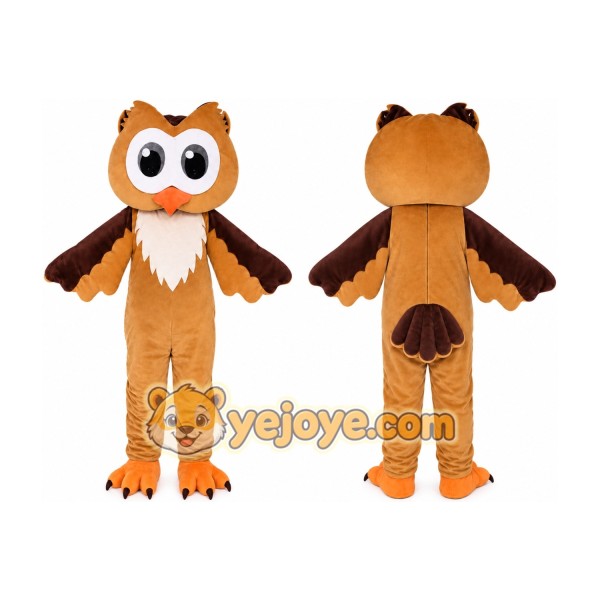 Funny Brown Owl Mascot Costume