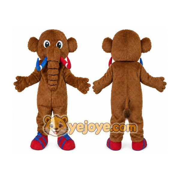 Funny Elephant Mascot Costume Mammoth Mascot Outfits