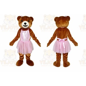 Funny Girl Teddy Bear Mascot Costume