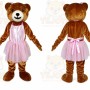 Funny Girl Teddy Bear Mascot Costume
