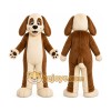 Brown and White Dog Mascot Costume