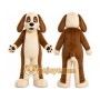 Brown and White Dog Mascot Costume