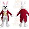 Funny White Easter Bunny Rabbit Mascot Costume
