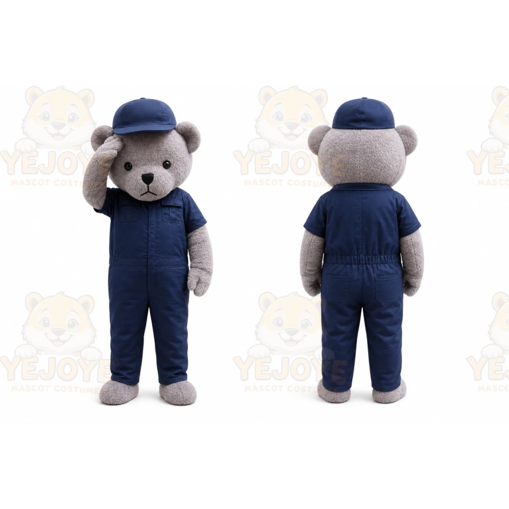 Fur Teddy Bear Mascot Costume