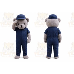 Fur Teddy Bear Mascot Costume