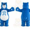 Furry Blue Bear Mascot Costume