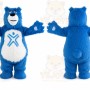Furry Blue Bear Mascot Costume