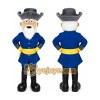 General Civil War Mascot Rebel Costume