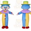 Giant Blue Clown Mascot Costume