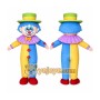 Giant Blue Clown Mascot Costume