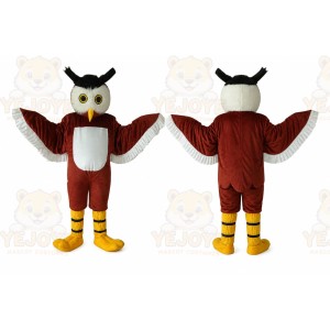 Giant Brown Owl Bird Cartoon Mascot Costume