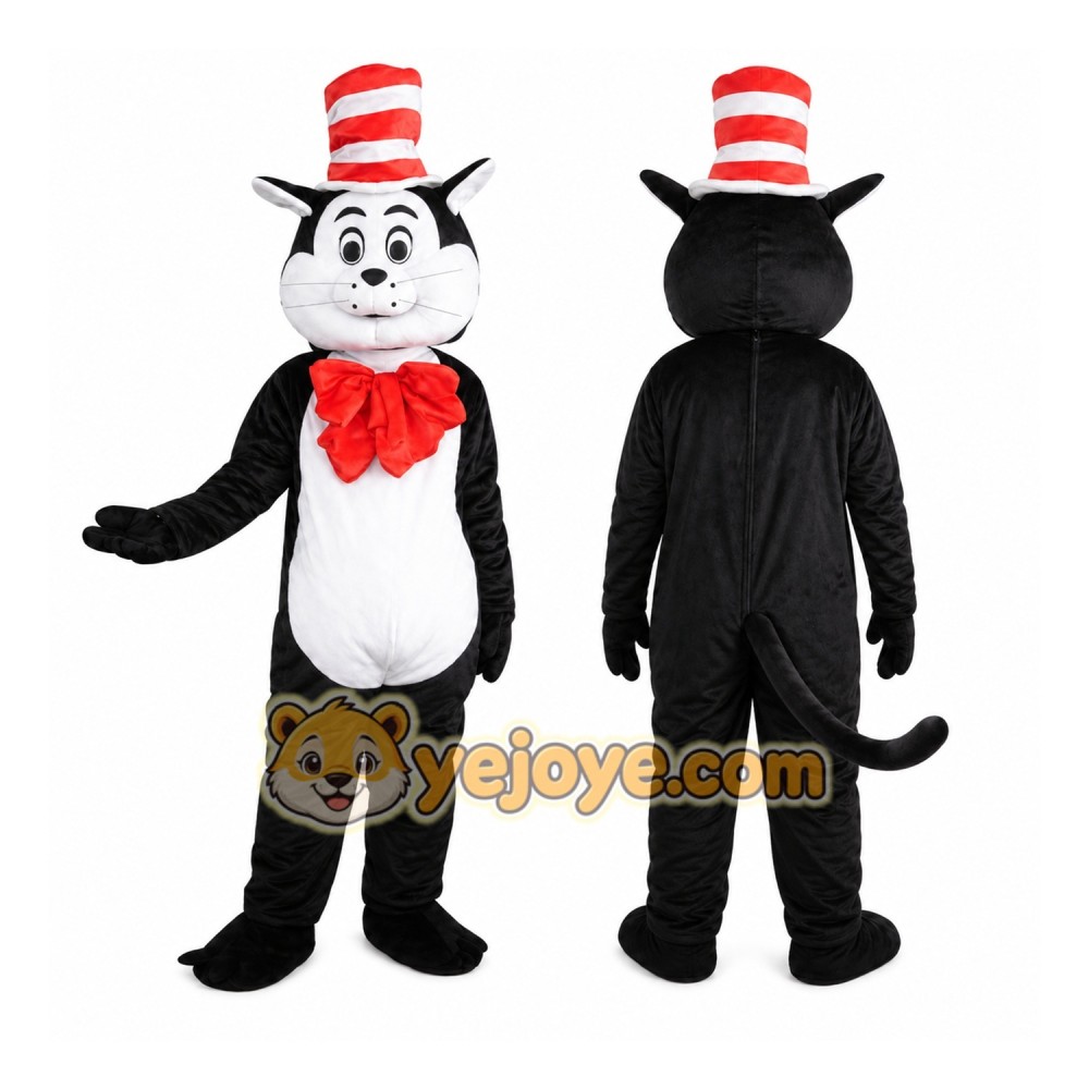 Giant Cat In The Hat Mascot Costume Giant Cat In The Hat Mascot Costume
