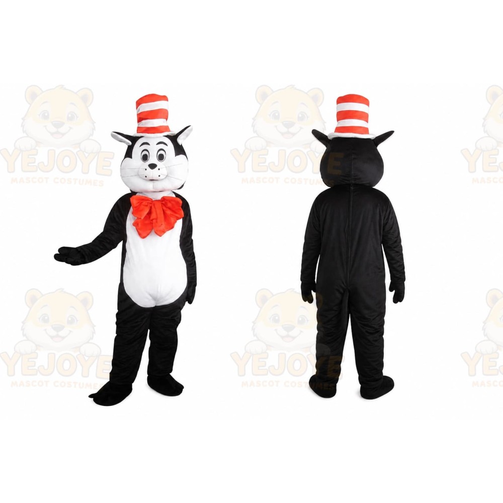 Giant Cat In The Hat Mascot Costume