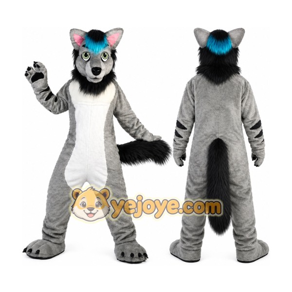 Animal Adult Cosplay Wolf Mascot Costume