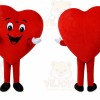 Giant Red Heart Mascot Costume