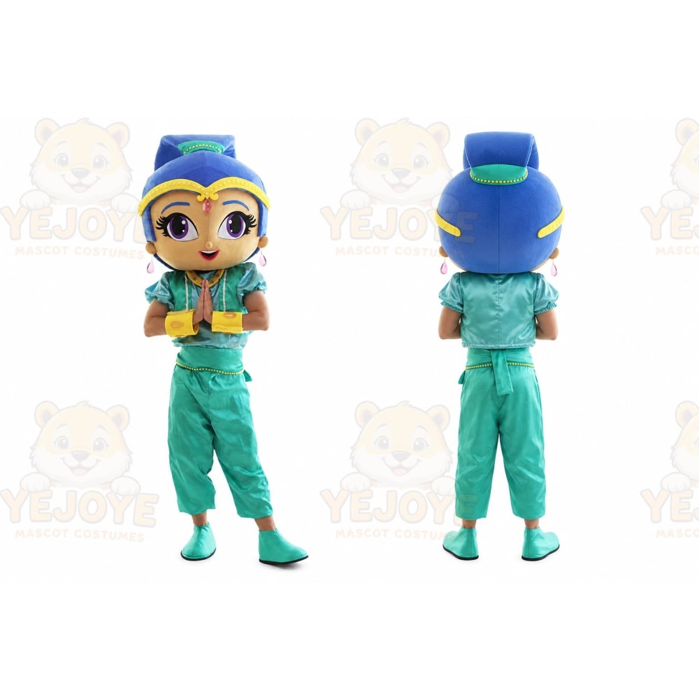 Giant Shine Genie Shimmer Shine Mascot Costume