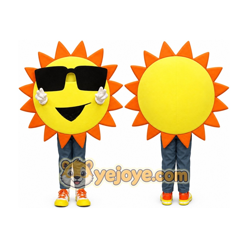 Giant Sun Mascot Costume