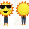 Giant Sun Mascot Costume