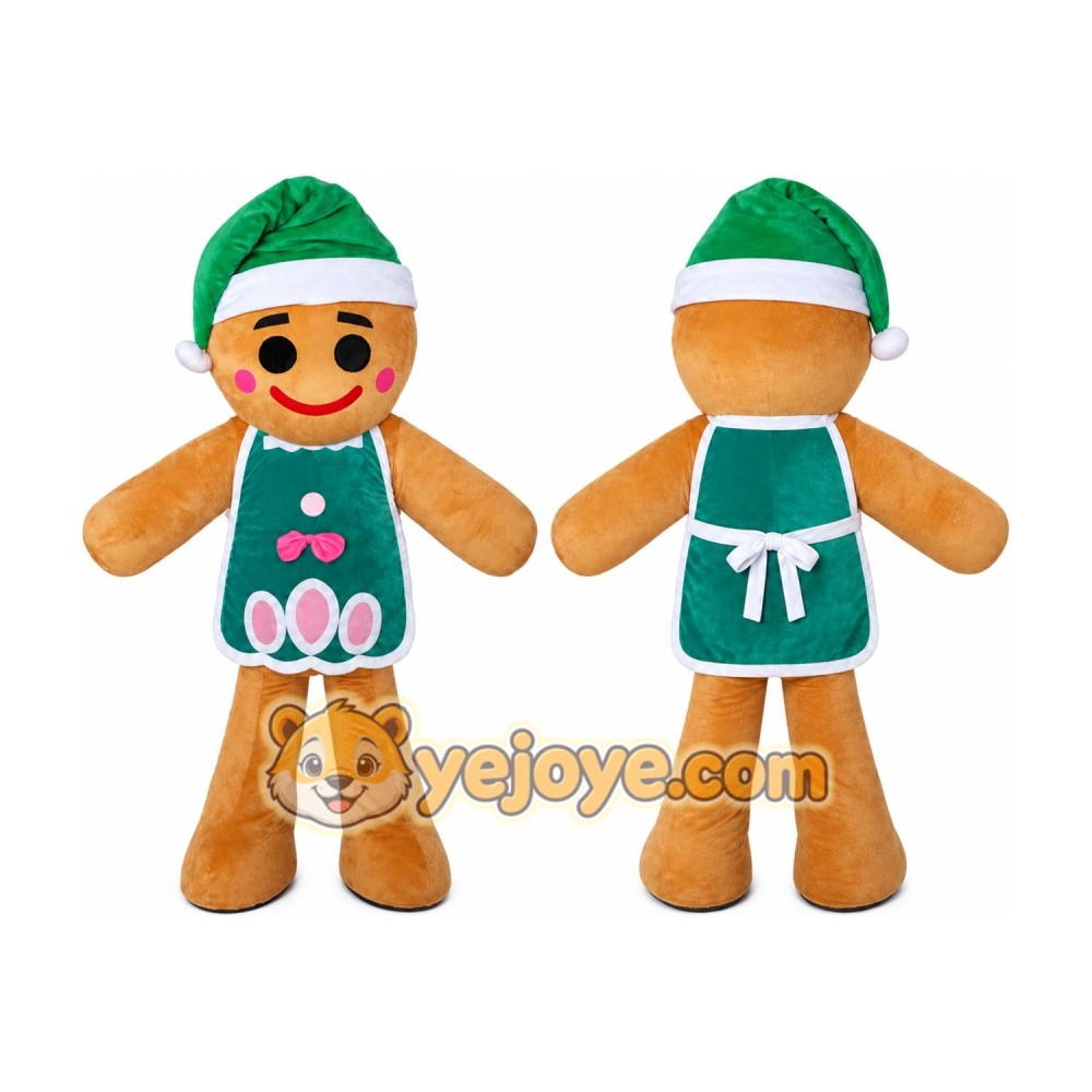 Gingerbread Boy Mascot Costume for Adult