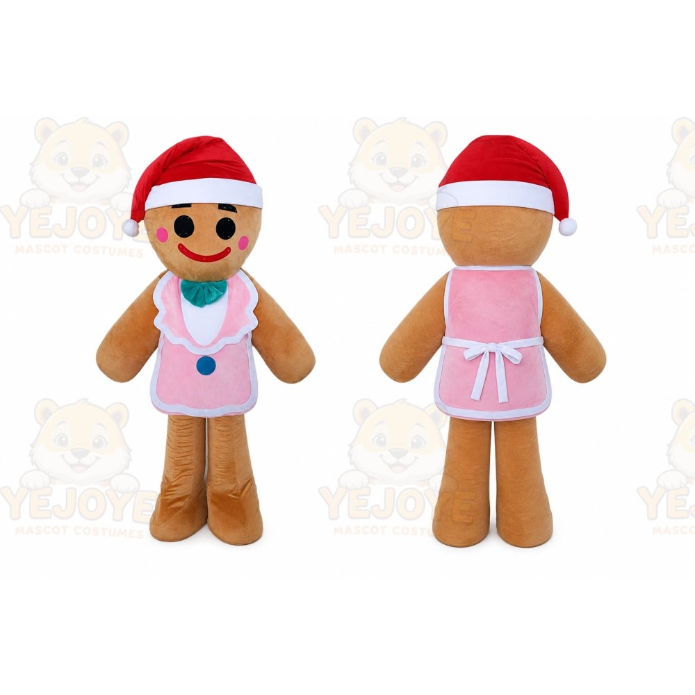Gingerbread Girl Mascot Costume for Adult
