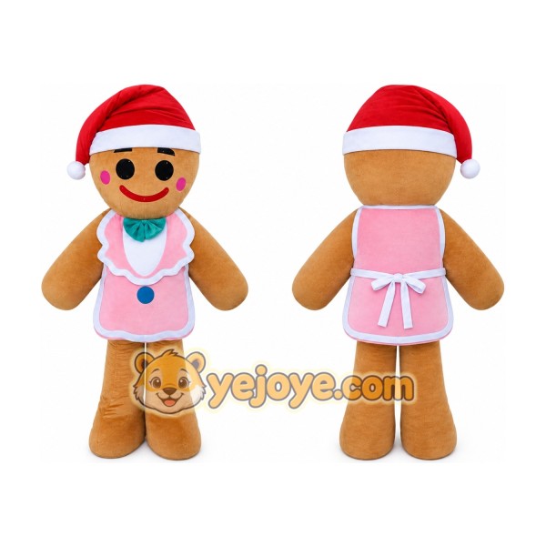 Gingerbread Girl Mascot Costume for Adult