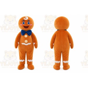 Gingerbread Man Adult Cartoon Mascot Costume