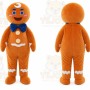 Gingerbread Man Adult Cartoon Mascot Costume