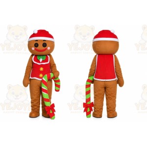 Gingerbread Man Mascot Costume for Adult