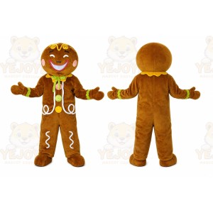 Gingerbread Man Mascot Costume