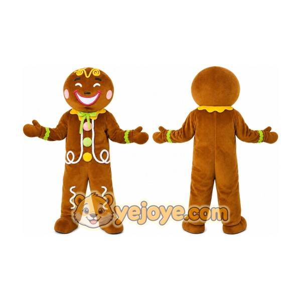 Gingerbread Man Mascot Costume