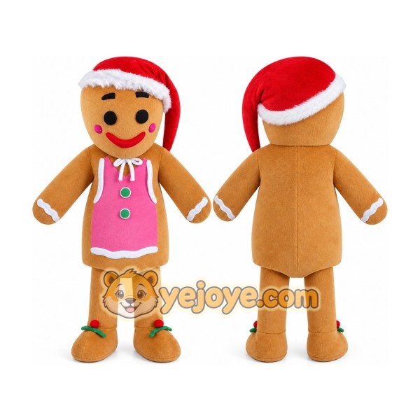 Gingerbread Men Mascot Costume