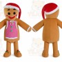 Gingerbread Men Mascot Costume