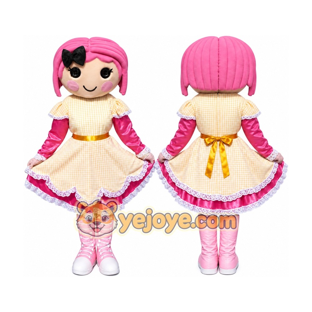 Girl Birthday Party Mascot Costume Girl Birthday Party Mascot Costume