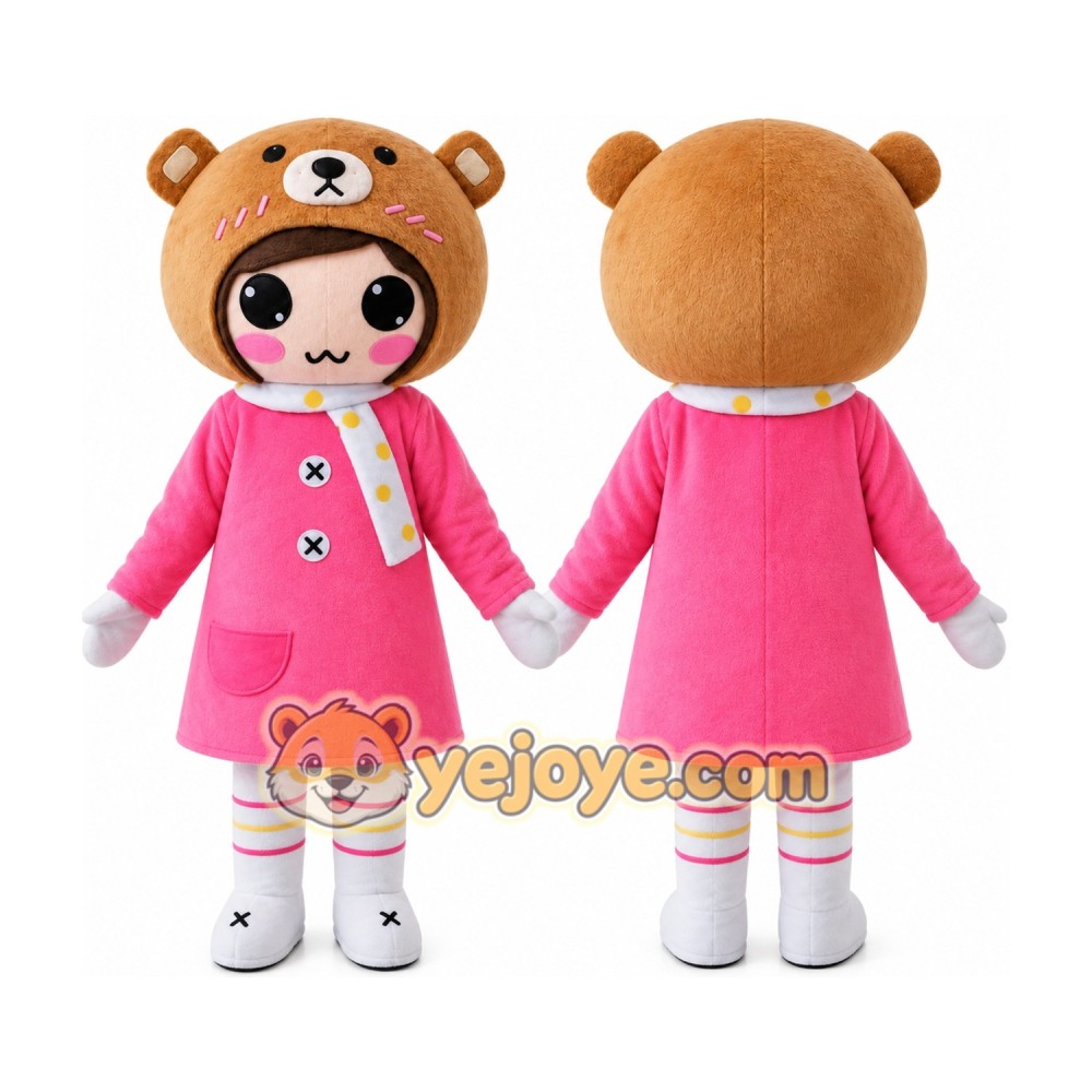 Girl Cartoon Mascot Costumes Carnival Festival Girl Cartoon Mascot Costumes Carnival Festival