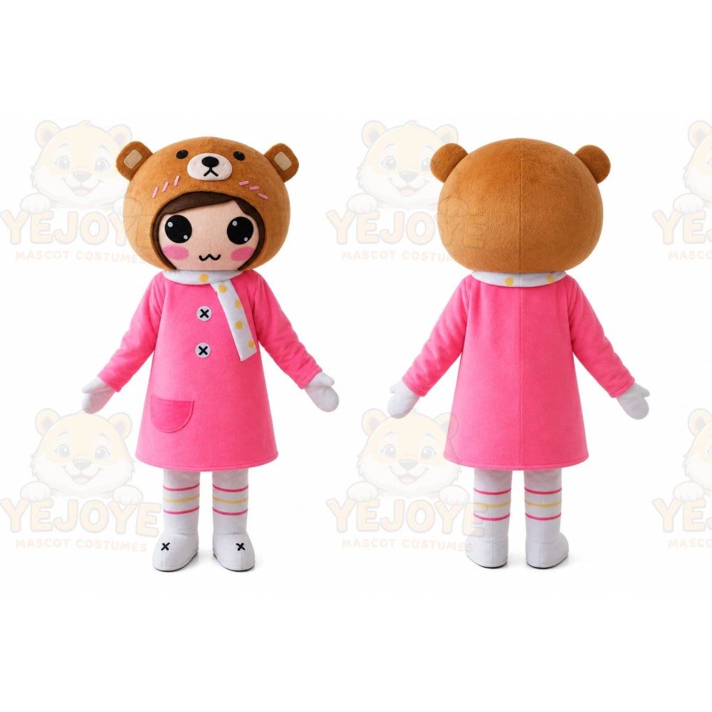 Girl Cartoon Mascot Costumes Carnival Festival