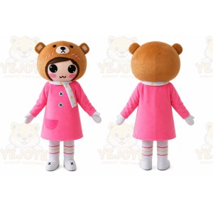 Girl Cartoon Mascot Costumes Carnival Festival