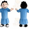 Girl Lucy Mascot Costume Cartoon Character