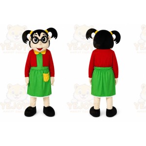 Girl Mascot Costume Cartoon Character